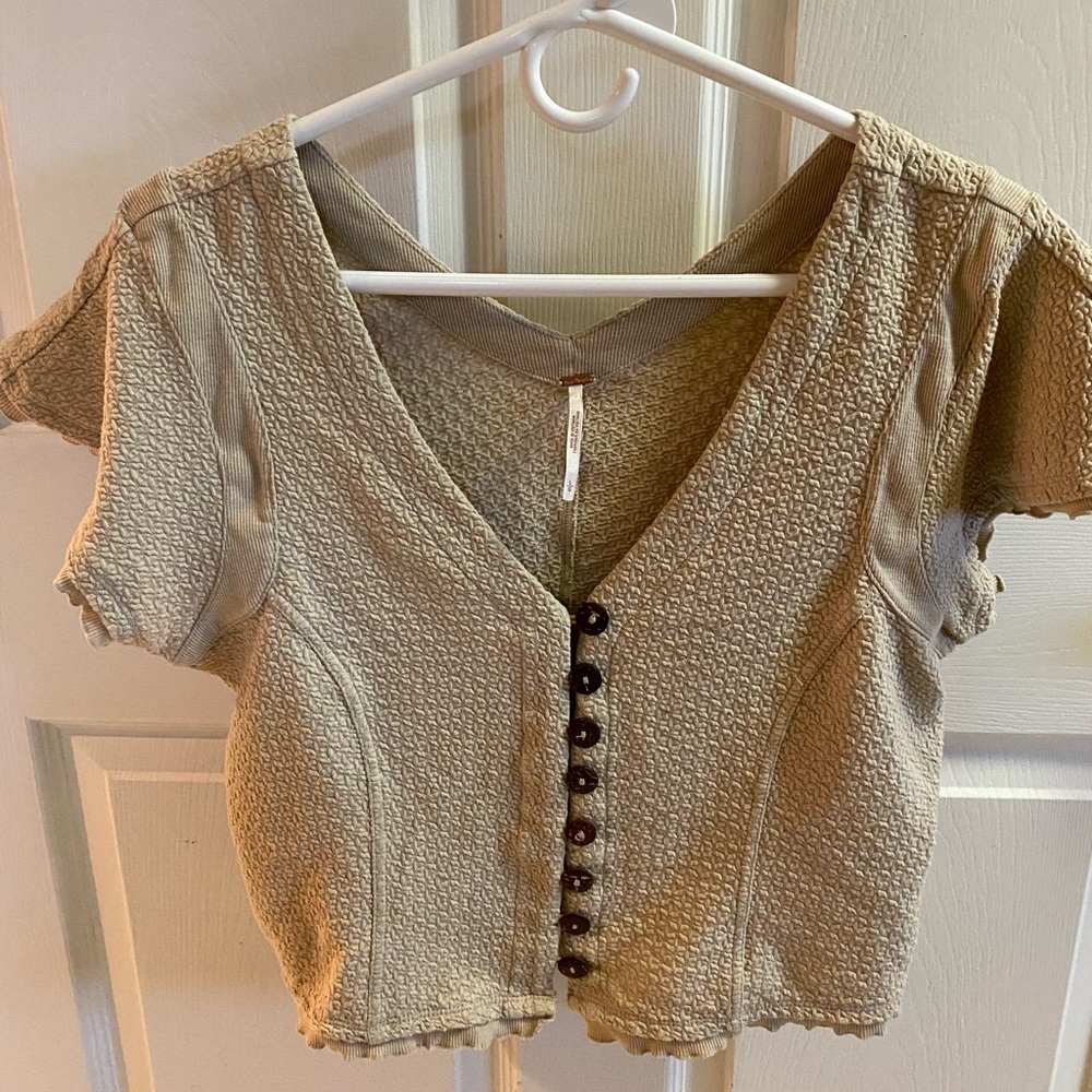 Free People cropped top size large